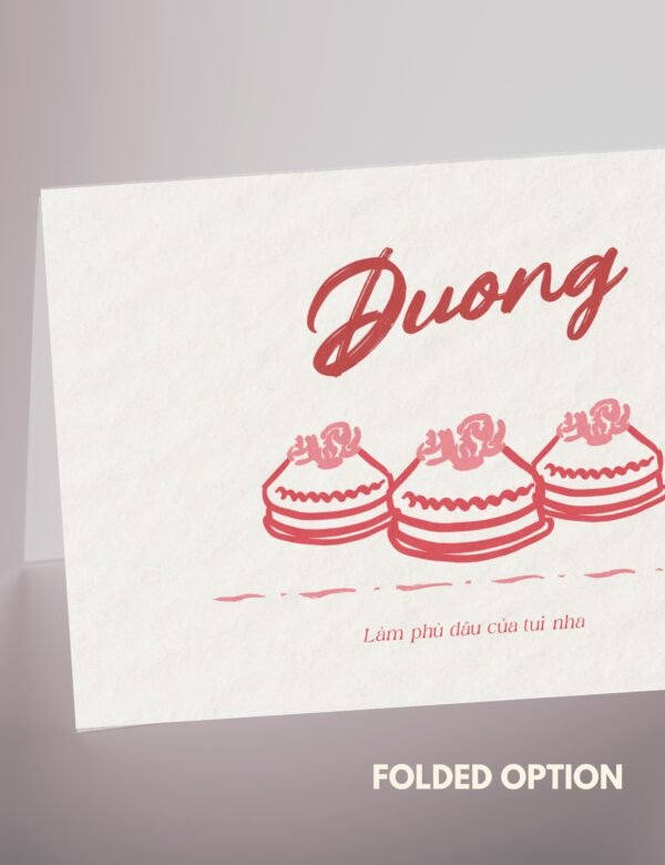 vietnamese bridesmaid proposal card with vietnamese traditional wedding item hand drawn illustrations