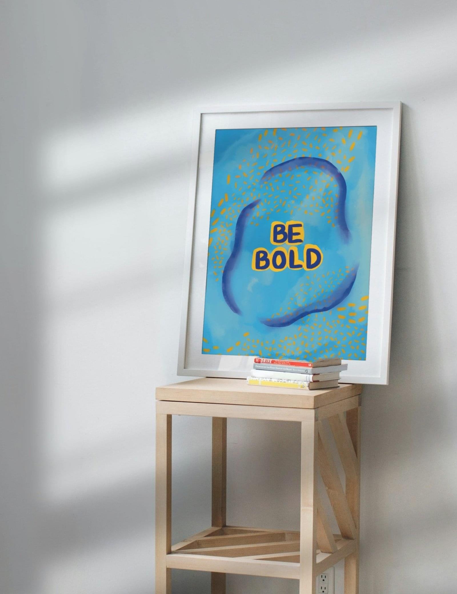 be-bold-art-print-hand-painted-munikoz