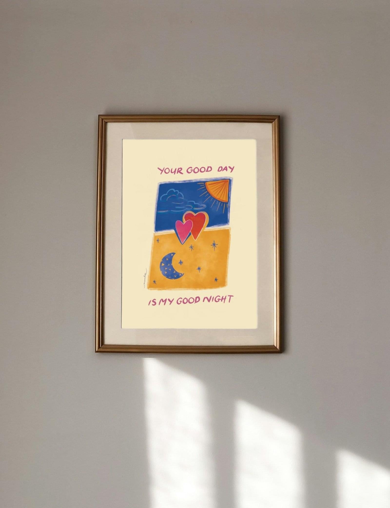 your day my hight art print for long distance relationship by munikoz